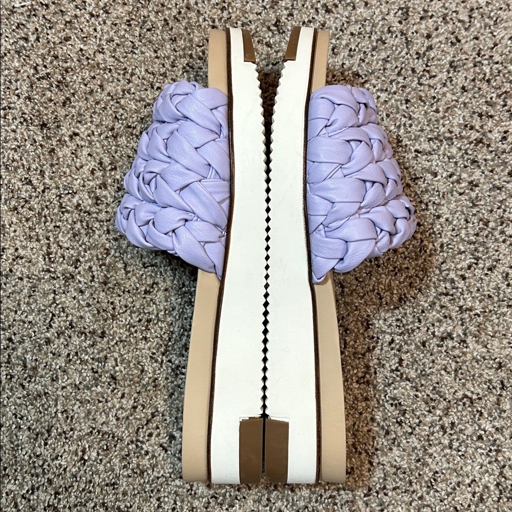 Sam Edelman Ainslie Slide Sandals Misty Lilac Purple Size 9 - Picture 4 of 12